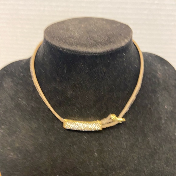 Henri Bendel Blinged Jeweled Pony Haired Choker - Picture 4 of 7